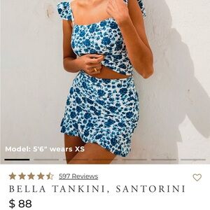 Albion fit swim skirt and tankini